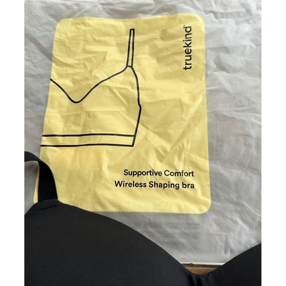 NWT Truekind® Supportive Comfort Wireless Shaping Bra Black XL - Picture 2 of 8